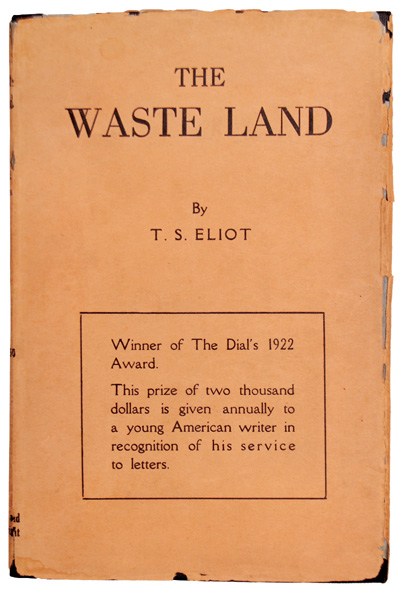 First edition book of The Waste Land, Boni &amp; Liveright 1922
