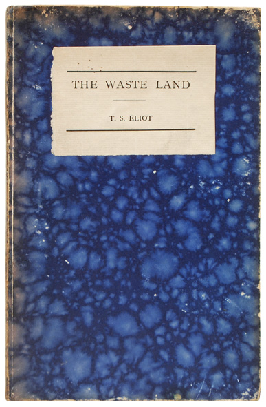 First UK edition book of The Waste Land