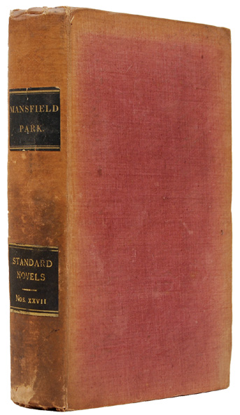 First Richard Bentley edition of Mansfield Park by Jane Austen
