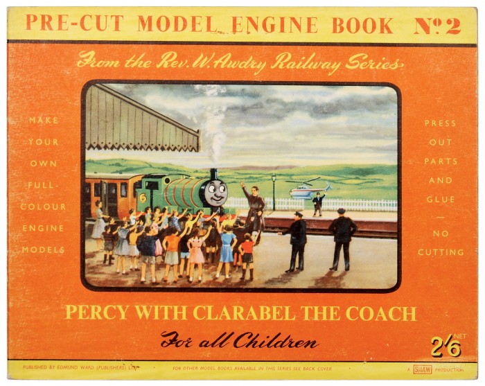 The Railway Series Pre-Cut Model Engine Book No. 2 - Percy with Clarabel the Coach.