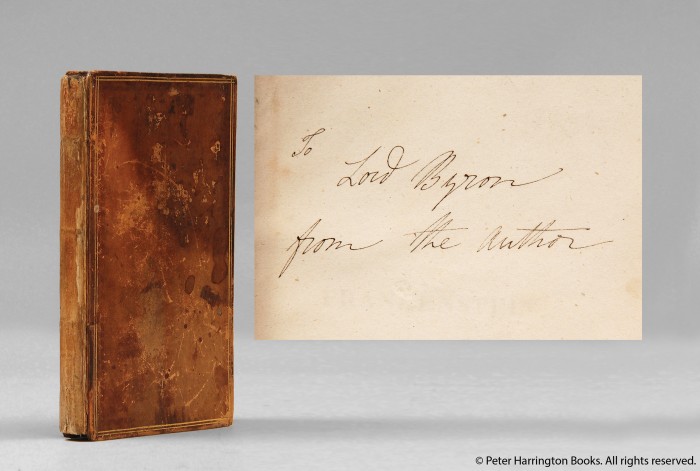 Lord Byron’s Copy of Frankenstein, Inscribed by Mary Shelley