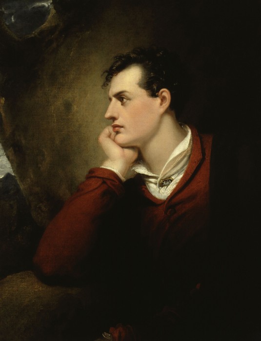 Lord Byron, 1813 (by Richard Westall, courtesy of the National Portrait Gallery).