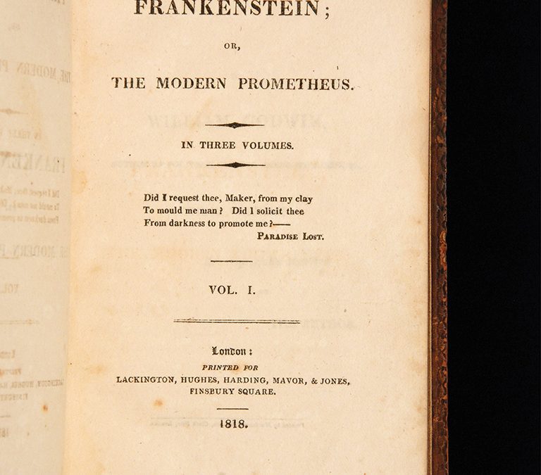 Private Preview of Lord Byron’s Copy of Frankenstein