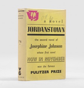 JOHNSON, Josephine. Jordanstown
