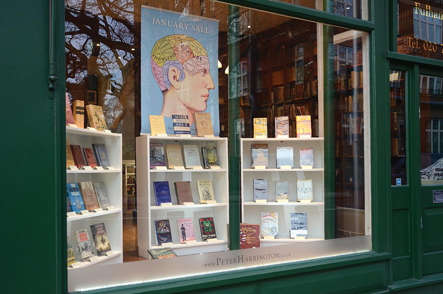 Window Shopping in Fulham Road: January 2016 Peter Harrington Rare Books Shop