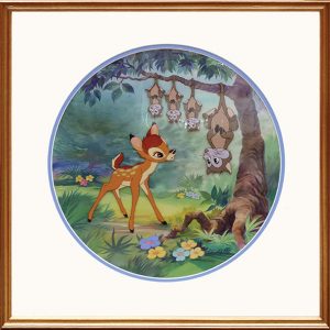 Original artwork for the Collector’s Plate in the Bambi series