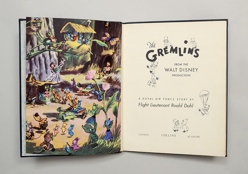 DAHL, Roald. The Gremlins. From the Walt Disney Production. A Royal Air Force Story. [1944] £12,500