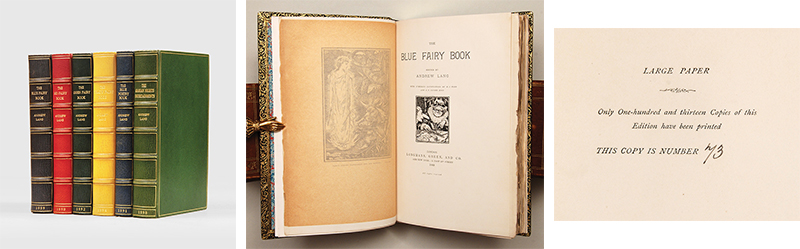 LANG, Andrew, ed. [Complete set of large paper Fairy Books:] 1889–98. Finely bound by The Chelsea Bindery in full morocco.