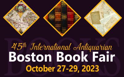 45th International Antiquarian Boston Book Fair27th – 29th October 2023