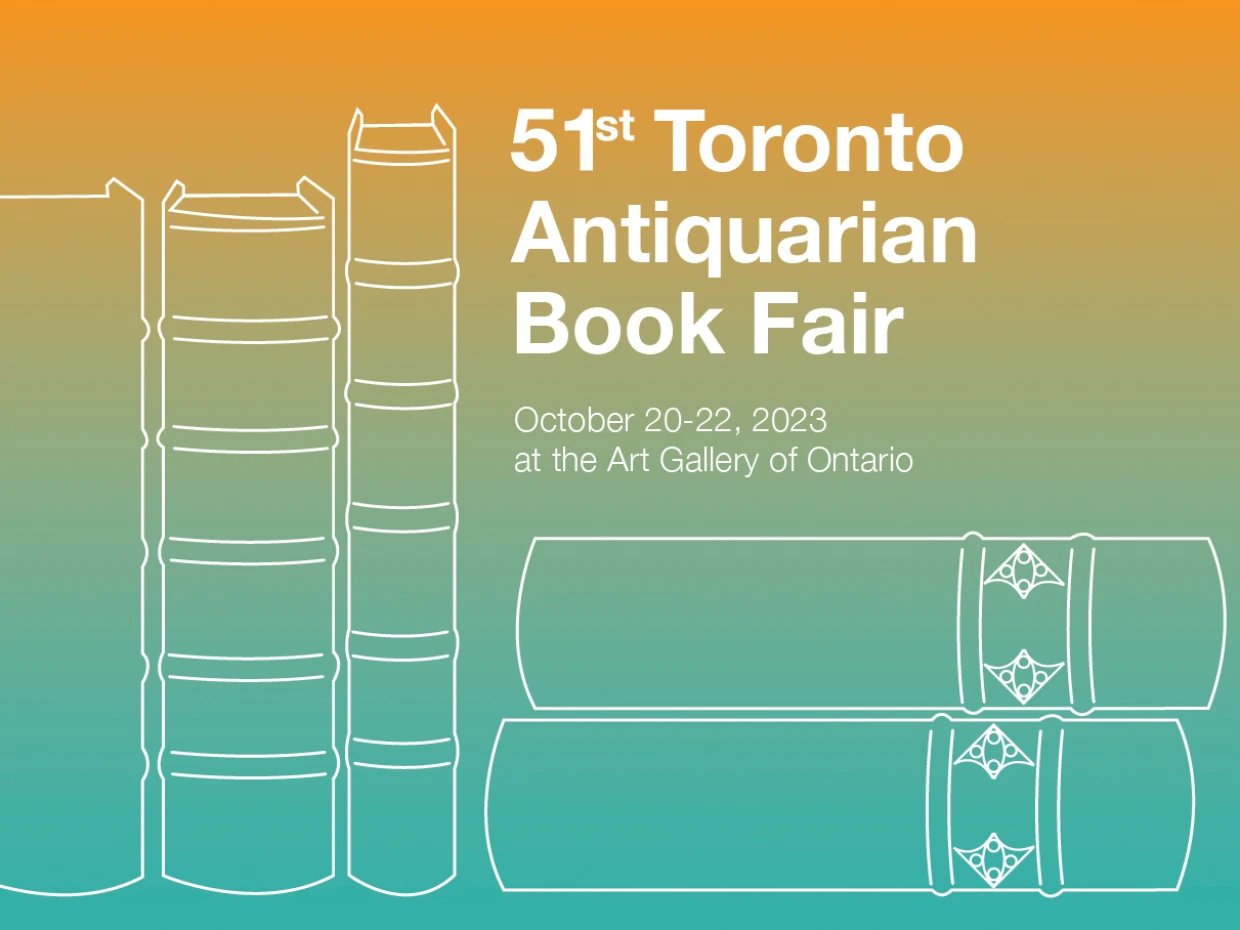 Poster for the 51st Toronto Antiquarian Book Fair.