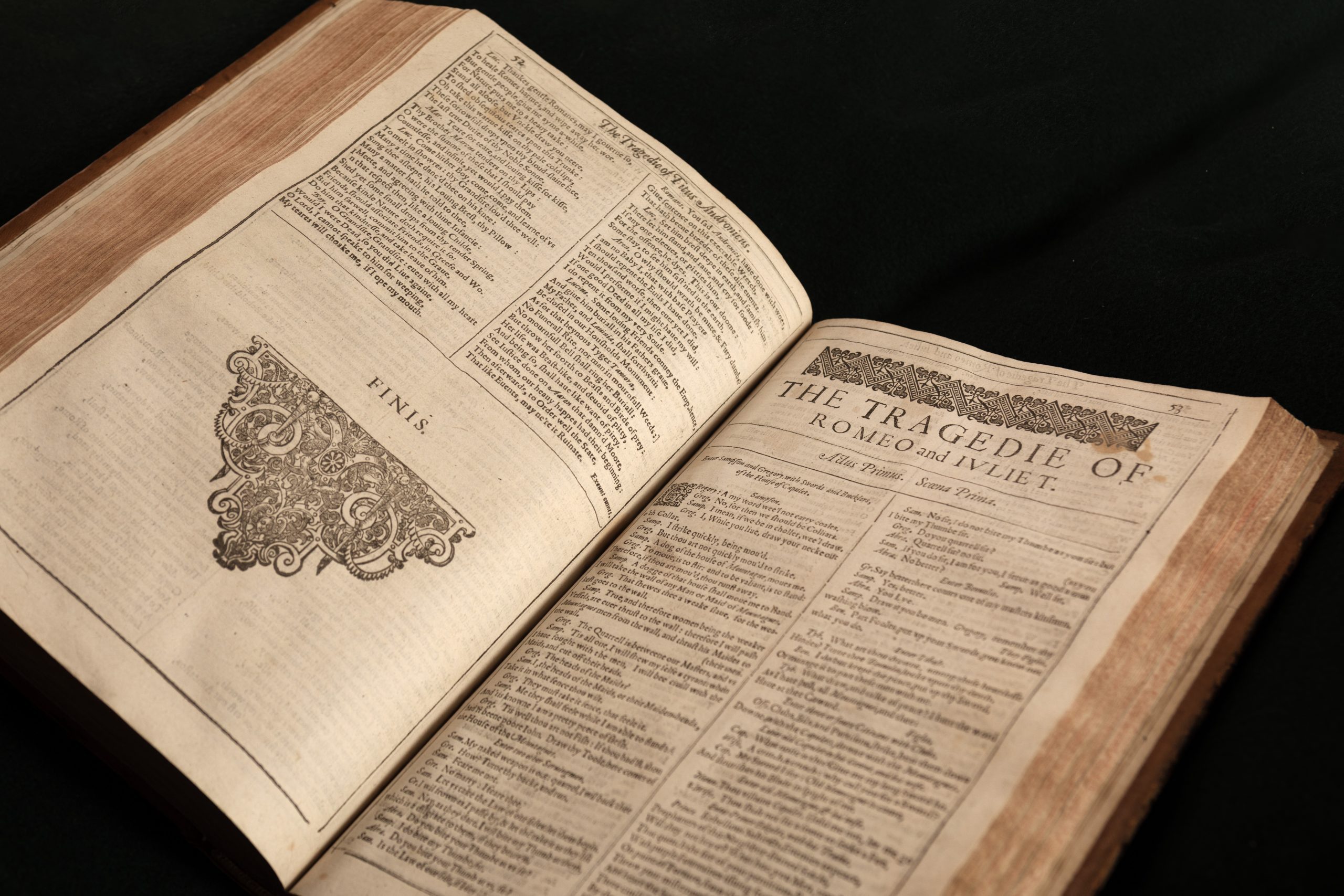 Two pages from the First Folio.