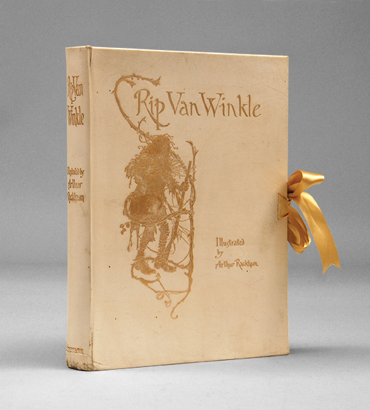 Deluxe first edition of Arthur Rackham’s Rip Van Winkle, published in 1905.