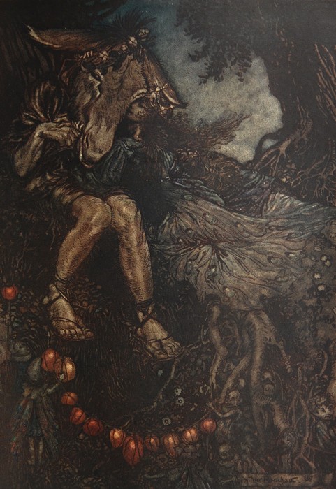 Arthur Rackham illustration for A Midsummer Night’s Dream.